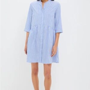 NWOT Tuckernuck Royal Blue and White Striped Dress Size Xl